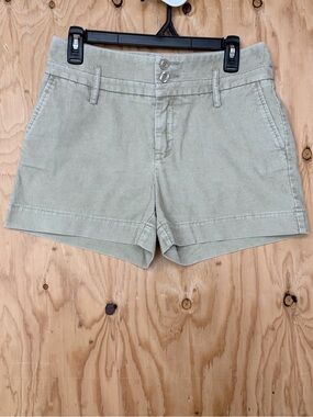 VTG London Jean Gray Corduroy Chino Shorts Size 6 High Rise Cuffed Y2K